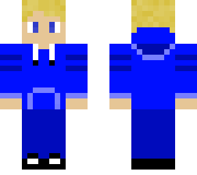 blonde hair boy w/ blue hoodie
