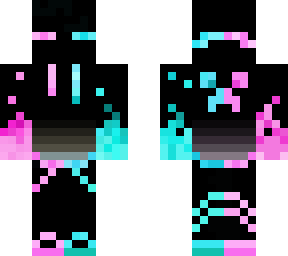 blue and pink teenage enderman 014
