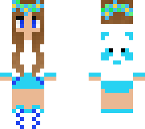blue flower crown