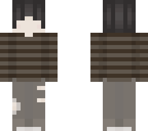 brown striped sweater boy