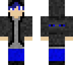 dark blue enderman coat boy