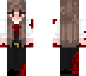 girl in suit with blood <33