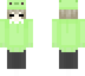 green axolotl person