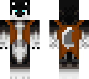 husky with vest