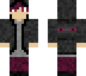 maroon enderman coat boy