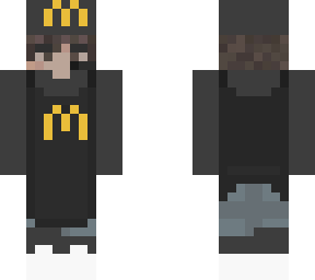 mcdonalds worker black outfit