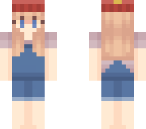 me as a minecraft skin but short hair