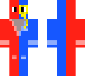 mr blue red