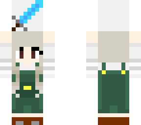 squid girl without squid holding a sword