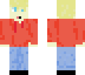 this blonde skin with blue eyes transforms to walter when you take hat off