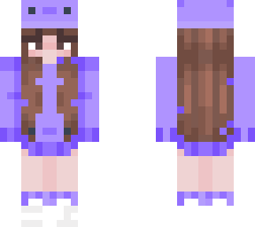 purple axolotl girl | Minecraft Skins
