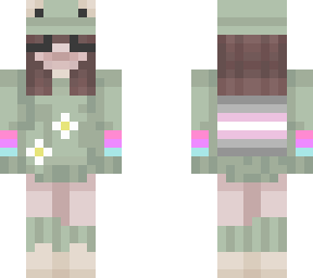 bi and demi-girl froggy pride:] (original skin from aplacapotato7)