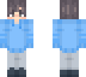 blue hoodie boy