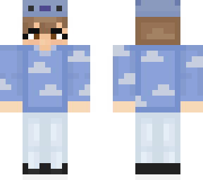 Boy with Axolotl hat | Minecraft Skin