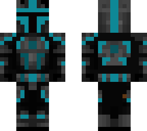 budget cyan mando (hood off)