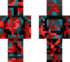 budget cyan mando (hood off)(with blood)