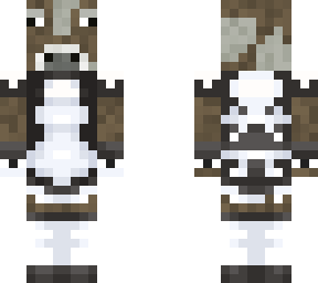 cow in a maid suit