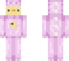 duck pink dinosaur onesie