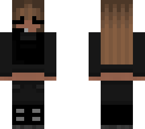 girl brunette with cute army/swat outfit (black)