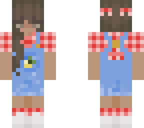 girl in overalls