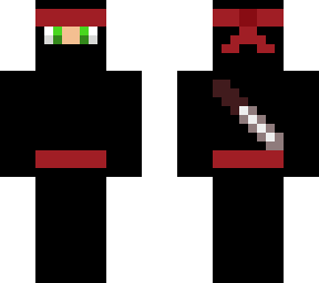ninja whit green eyes