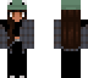 oversized pant girl, frog hat