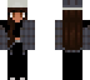 oversized pant girl, snow hat