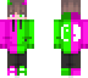 pink and green nintendo switch guy