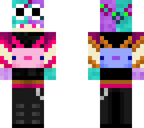 pink w/ blue axolotl