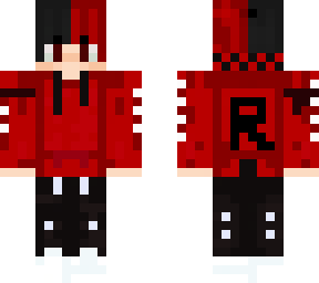 red hoodie man