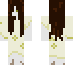spooky girl yellow dress