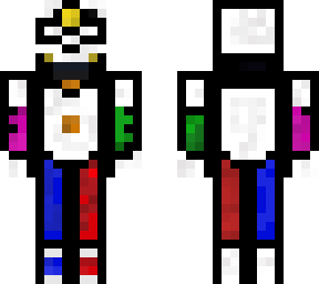 white armor with infinity stone in it