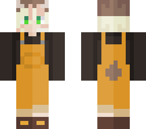 yellow overalls cream