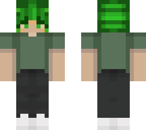 basic green haired female