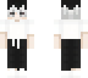 black and white