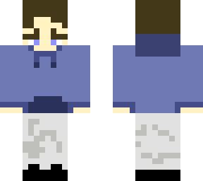 blue hoodie