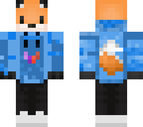 blue hoodie fox