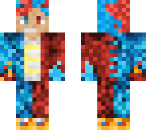 boy with blue and red superpowers?