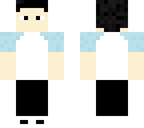 boy with blue and white shirt