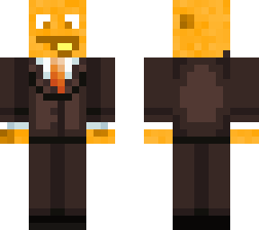 cheese man in s suit