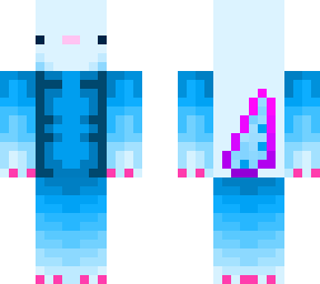 cyan axolotl