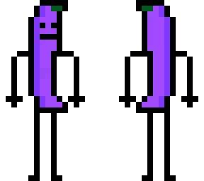 egg plant stick man