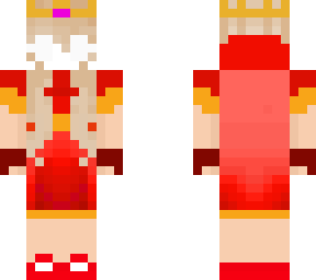 fire queen with a blank face
