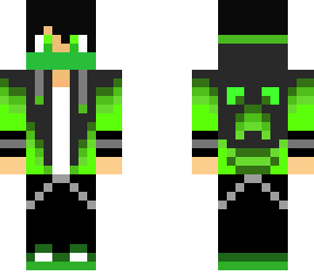green gamer boy (creeper on back)