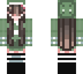 green long hoodie