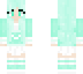mint green girl