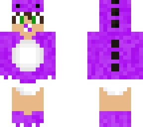 purple dino onsie with a dummy