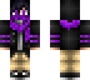 purple scarf