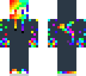 rainbow hoodie (dark gray)