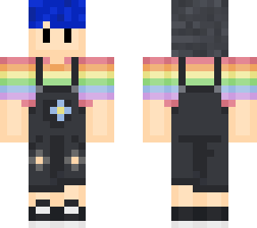 rainbow overalls